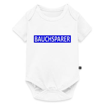 Bauchsparer-Finanzen-Übergewicht-Satire-Version 2 - Baby Premium Kurzarmbody - Weiß - Vorne