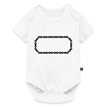 Bicycle Symbol Bicycle Chain Personalization - Baby Premium short-sleeve bodysuit - white - Front