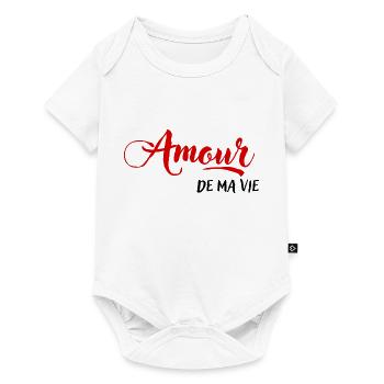 Amour de ma vie - Body à manches courtes Premium Bébé - blanc - Devant