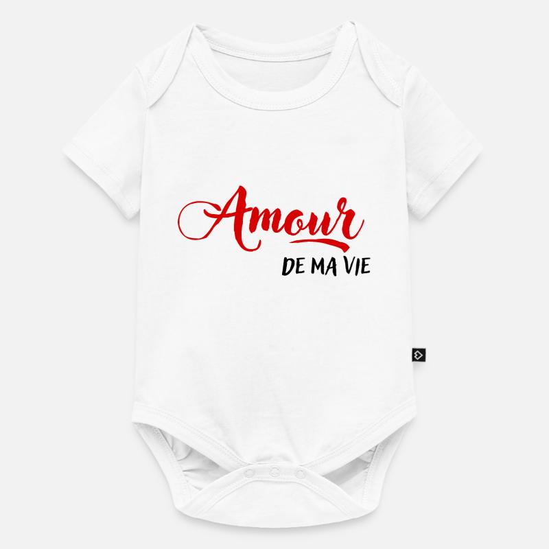 Amour de ma vie - Body à manches courtes Premium Bébé - blanc