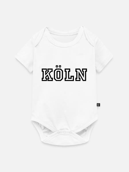 Köln - Baby Premium Kurzarmbody - Weiß