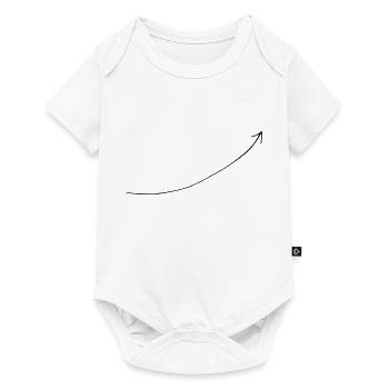 Arrow curved Arrows Symbol to design yourself - Baby Premium short-sleeve bodysuit - white - Front