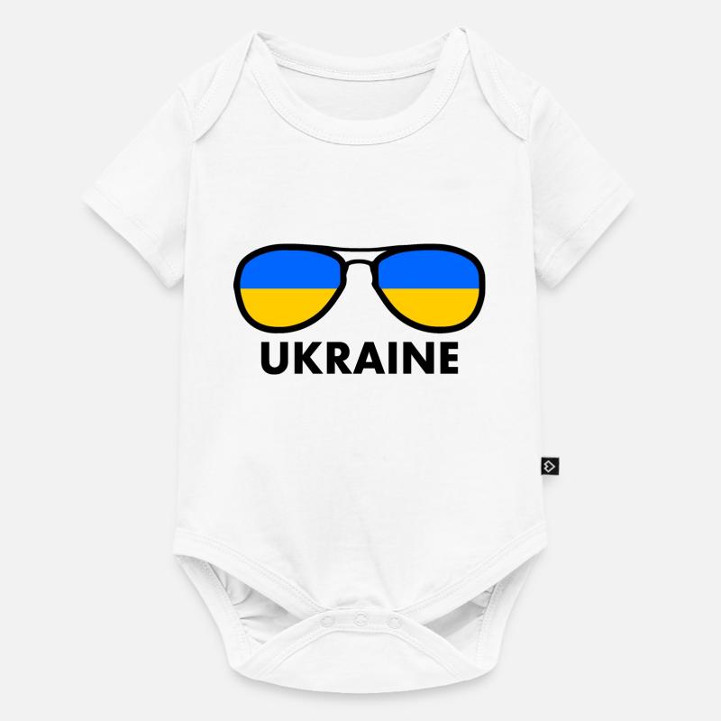Ukraine - Body à manches courtes Premium Bébé - blanc