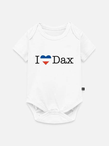 I love Dax - Baby Premium Kurzarmbody - Weiß