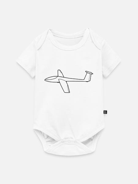 Segelflugzeug - Baby Premium Kurzarmbody - Weiß