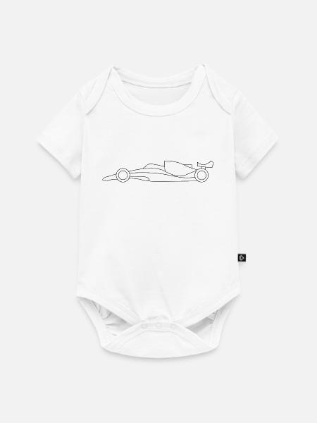 Rennauto - Simples Design - Baby Premium Kurzarmbody - Weiß