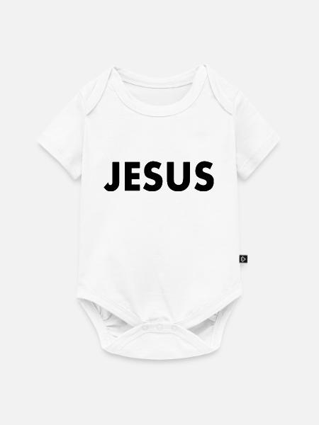 Jesus - Baby Premium Kurzarmbody - Weiß