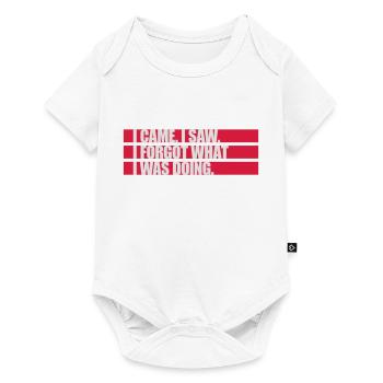 Je suis venu voir oublier - Body à manches courtes Premium Bébé - blanc - Devant