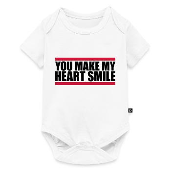 Faire sourire mon cœur - Body à manches courtes Premium Bébé - blanc - Devant