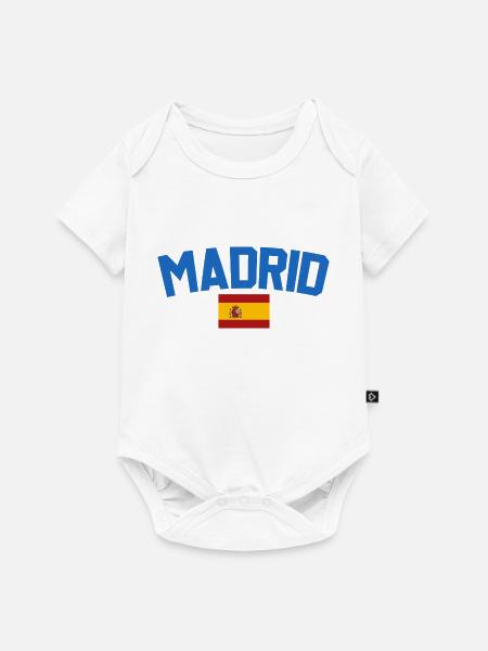 Madrid Spanien - Baby Premium Kurzarmbody - Weiß