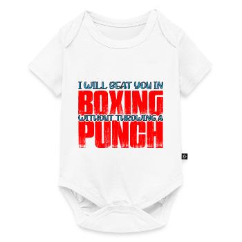 Vous battra en boxe sans lancer un coup de poing 4 - Body à manches courtes Premium Bébé - blanc - Devant