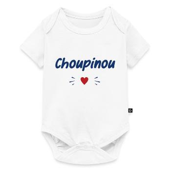 Choupinou - Body à manches courtes Premium Bébé - blanc - Devant
