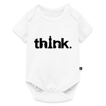 DENKEN - Baby Premium Kurzarmbody - Weiß - Vorne