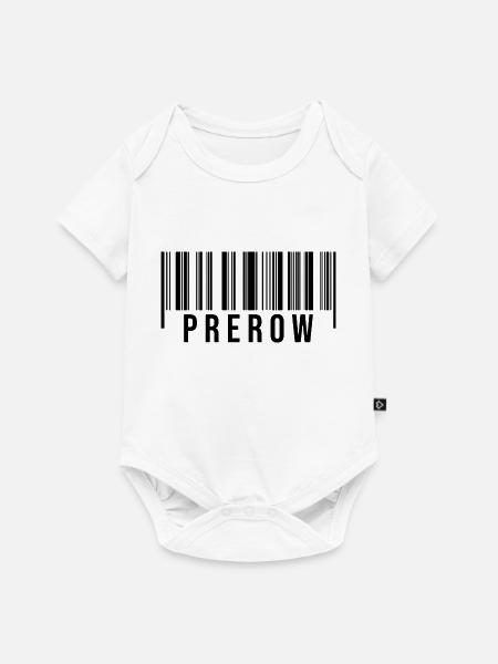 Prerow Strichcode - Baby Premium Kurzarmbody - Weiß