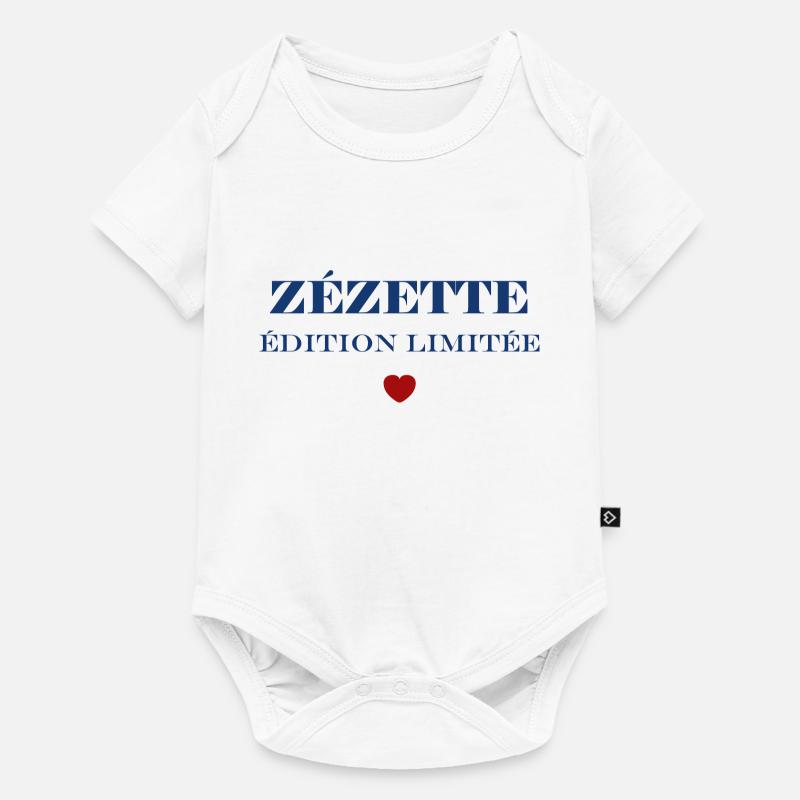 Zézette - Body à manches courtes Premium Bébé - blanc