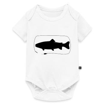 Trout with Spoon - Baby Premium short-sleeve bodysuit - white - Front