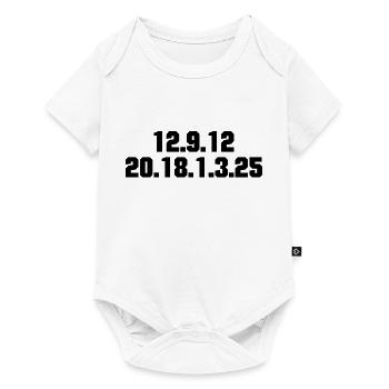 "Lil Tracy" in Zahlen - Baby Premium Kurzarmbody - Weiß - Vorne