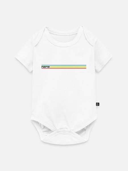 NERDY forever - nerd Rainbow - Baby Premium Kurzarmbody - Weiß
