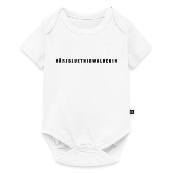Härzbluetnidwalderin Kanton Nidwalden - Baby Premium Kurzarmbody - Weiß - Vorne