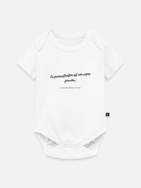 Aufschub - Baby Premium Kurzarmbody - Weiß