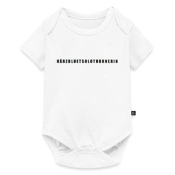 Härzbluetsolothurnerin Kanton Solothurn - Baby Premium Kurzarmbody - Weiß - Vorne