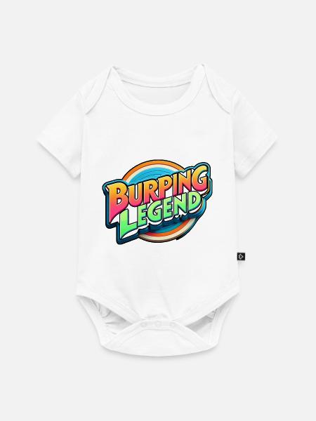 Burping Legend 18 - Baby Premium Kurzarmbody - Weiß