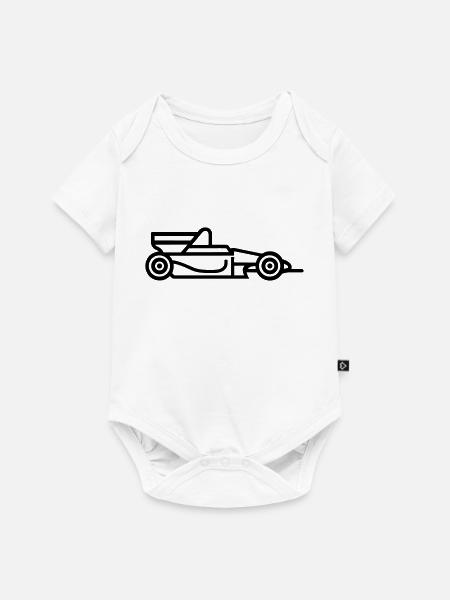 F1-Rennwagen - Baby Premium Kurzarmbody - Weiß