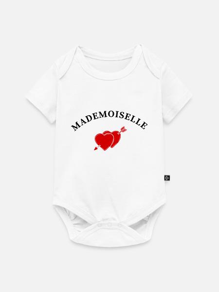 Fräulein Herzpfeil - Baby Premium Kurzarmbody - Weiß