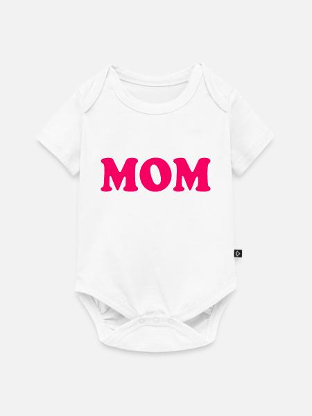 Mom - Baby Premium Kurzarmbody - Weiß