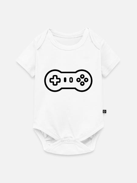 Videospiel-Controller - Baby Premium Kurzarmbody - Weiß