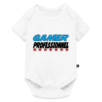 GAMER PROFESSIONNEL - Body à manches courtes Premium Bébé - blanc - Devant