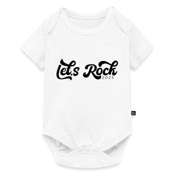 2025 Vintage Black Tees, Lets Rock - Baby Premium short-sleeve bodysuit - white - Front