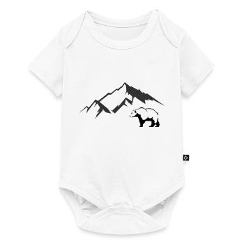 Monts Bear - Body à manches courtes Premium Bébé - blanc - Devant