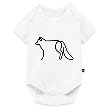 Fuchs - Baby Premium Kurzarmbody - Weiß - Vorne