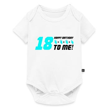 Joyeux anniversaire à moi 18 - Body à manches courtes Premium Bébé - blanc - Devant