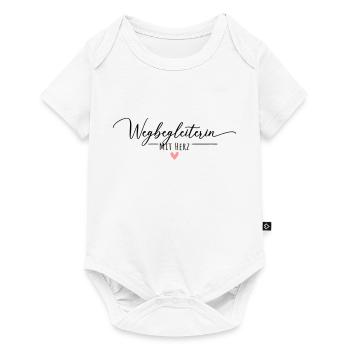 Wegbegleiterin mit Herz - Baby Premium Kurzarmbody - Weiß - Vorne