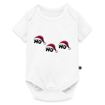 Père Noël Ho Ho Ho - Body à manches courtes Premium Bébé - blanc - Devant