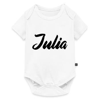 Nom de Julia - Body à manches courtes Premium Bébé - blanc - Devant