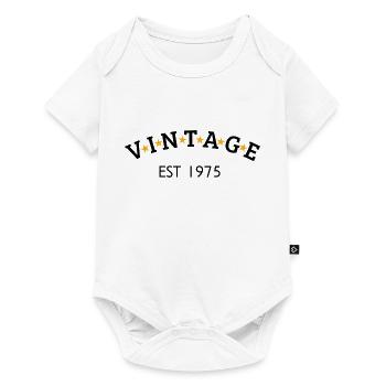 Vintage is 1975 - Baby Premium short-sleeve bodysuit - white - Front