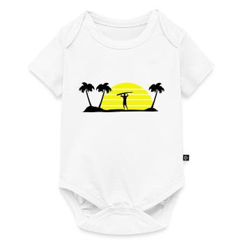 surfing - Baby Premium Kurzarmbody - Weiß - Vorne