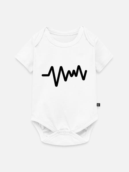 Puls, Herzschlag - Baby Premium Kurzarmbody - Weiß