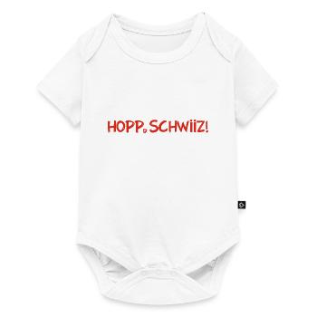 Hopp Schwiiz - Switzerland - Schweiz - Suisse - Body à manches courtes Premium Bébé - blanc - Devant