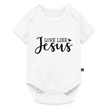 Aimer comme Jésus - Body à manches courtes Premium Bébé - blanc - Devant