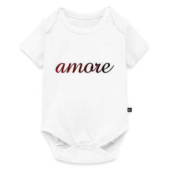 amore - Italia - Italy - Love - Liebe - Baby Premium short-sleeve bodysuit - white - Front