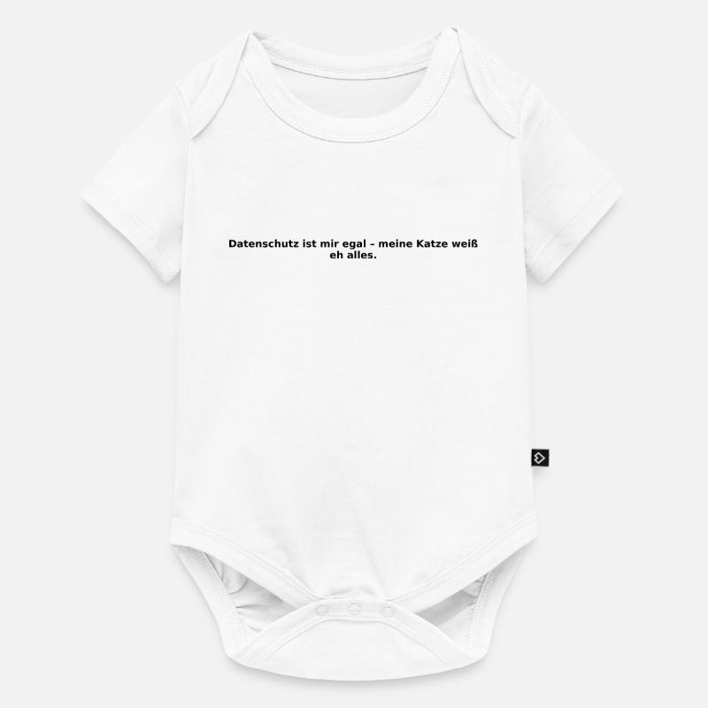 Design_Katze_Datenschutz - Body à manches courtes Premium Bébé - blanc