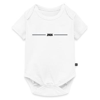 2026 Jahr Linie Geschenk - Baby Premium Kurzarmbody - Weiß - Vorne