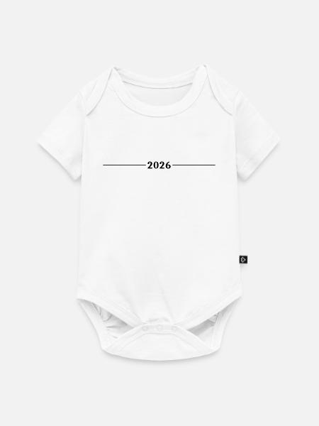 2026 Linie Element - Baby Premium Kurzarmbody - Weiß