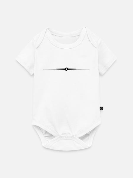 Stern Linie Symbol - Baby Premium Kurzarmbody - Weiß
