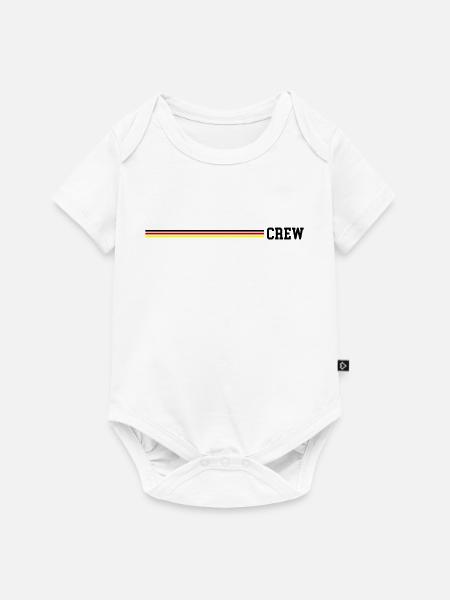 Crew Deutschland Fahne - Baby Premium Kurzarmbody - Weiß