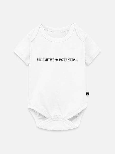 Unlimited_Potential_Star_Black - Baby Premium Kurzarmbody - Weiß